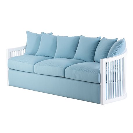 SOFA CAOBA BLANCO-AZUL TRONDHEIM REF-919014 SOFA CAOBA BLANCO-AZUL TRONDHEIM REF-919014