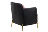 SILLON METAL PU TEXTIL VELVET TULSA REF-902035