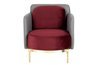 SILLON METAL TEXTIL VELVET TULSA REF-902038