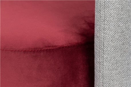 SILLON METAL TEXTIL VELVET TULSA REF-902038