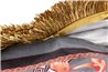 COJIN VELVET RELLENO PLUMAS CON FLECOS REF-923099