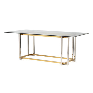 MESA COMEDOR INOX-CRISTAL KAZAN REF-937007