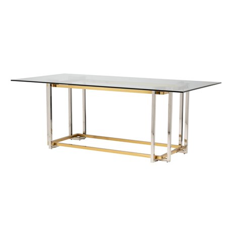 MESA COMEDOR INOX-CRISTAL KAZAN REF-937007 MESA COMEDOR INOX-CRISTAL KAZAN REF-937007