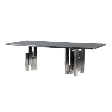 MESA COMEDOR INOX-MARMOL KULWIN REF-908045 MESA COMEDOR INOX-MARMOL KULWIN REF-908045
