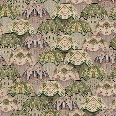 Silk Shades Salmon and Olive BMHD002-09C Silk Shades Salmon and Olive BMHD002-09C