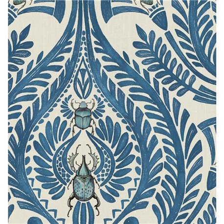 The Great Damask Azure Blue BMHD002-11A The Great Damask Azure Blue BMHD002-11A