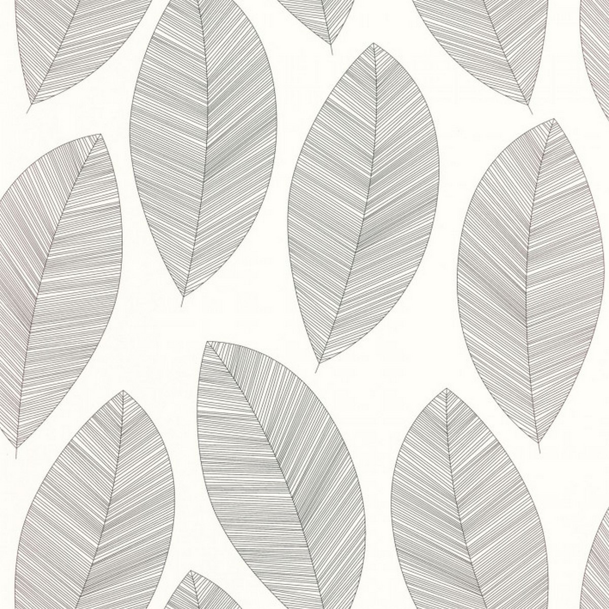 Graphic Leaves Blanc Noir 104310927