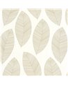 Graphic Leaves Blanc Or 104310213