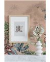 TROPICAL WALLPAPER - SCENIC LANDSCAPE - LIGHT BLUSH