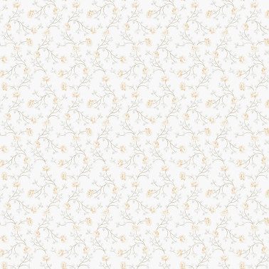 Petit Flowers White Yellow 1905-4