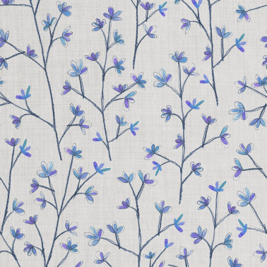 Ophelia Sheer Bluebell Cotton