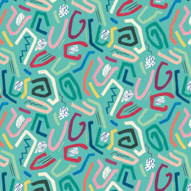 Squiggle Aquamarine ABS50127W