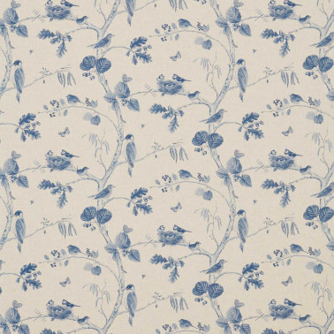 Woodland Chorus Indigo Linen DWOW225510