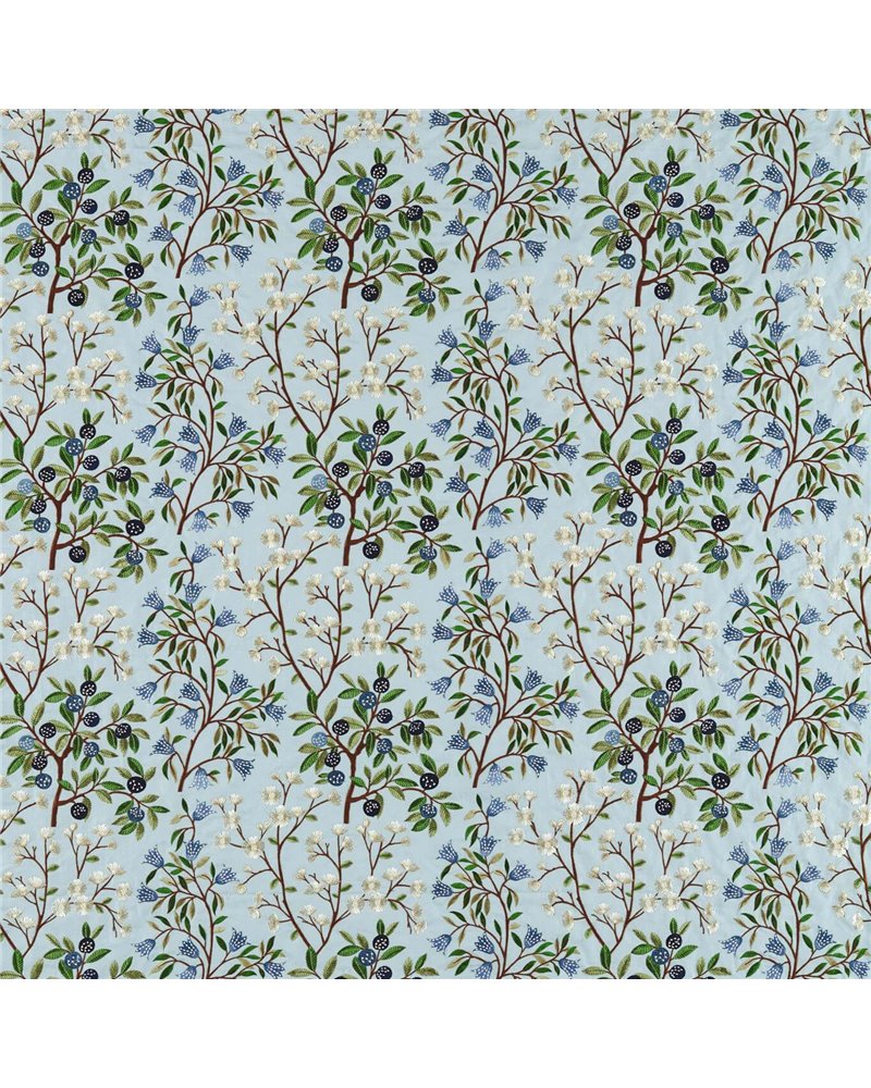 Foraging Embroidery Dawn Blue DARF237316 Foraging Embroidery Dawn Blue DARF237316