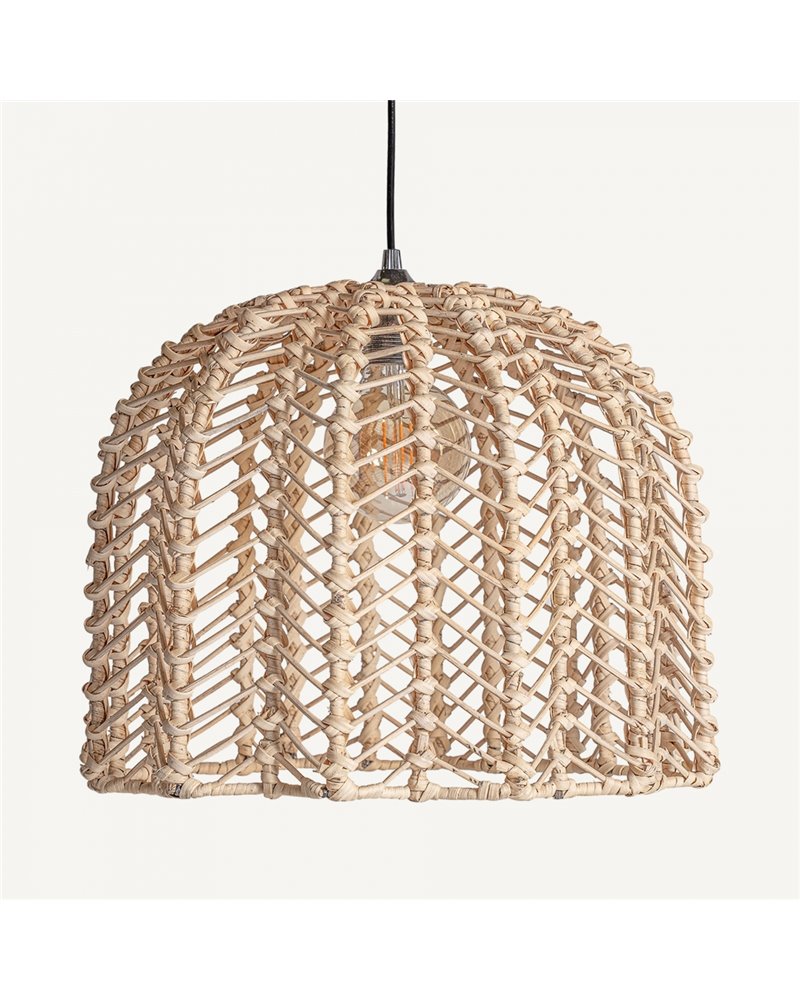 LÁMPARA DE TECHO PLISSÉ RATTAN REF.-29932