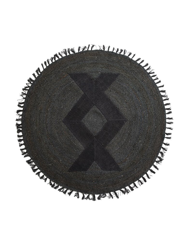 ALFOMBRA 200X200 YUTE NEGRO REF.-82017-00 ALFOMBRA 200X200 YUTE NEGRO REF.-82017-00