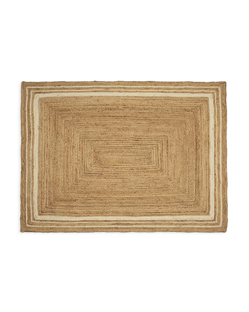 ALFOMBRA 200X250 YUTE NATURAL/BLANCO REF.-80938-00 ALFOMBRA 200X250 YUTE NATURAL/BLANCO REF.-80938-00