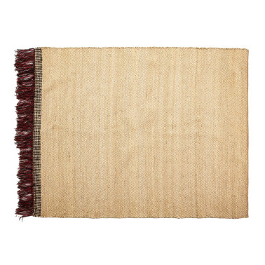RUG 200X250 JUTE NATURAL/BLACK/RED REF.-82012/00