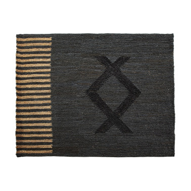ALFOMBRA 200X250 YUTE NEGRO/NATURAL REF.-82000-00