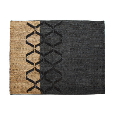 RUG 200X250 JUTE BLACK/NATURAL REF.-82002-00