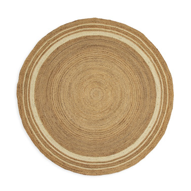 TEPPICH 250X250 JUTE NATUR/WEISS REF.-80939-00