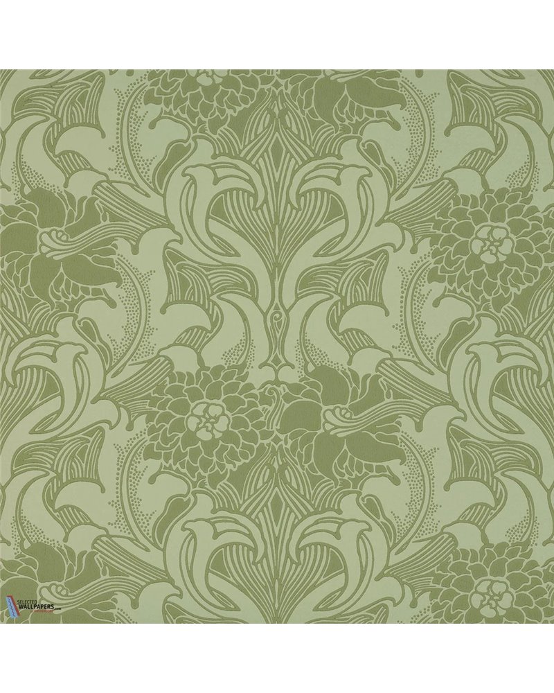 Dahlia Scroll Pea Green 0263DAPEAGR Dahlia Scroll Pea Green 0263DAPEAGR