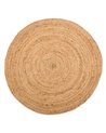 ALFOMBRA NATURAL YUTE DECORACIÓN 200 X 200 X 1 CM REF.-106831