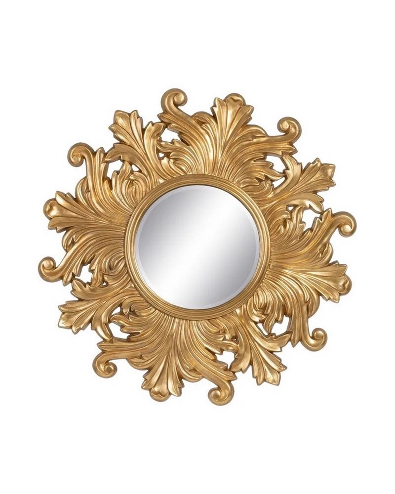 ESPEJO DORADO CRISTAL-PU DECORACIÓN 114 X 4,50 X 114 CM R-606117 ESPEJO DORADO CRISTAL-PU DECORACIÓN 114 X 4,50 X 114 CM R-606117
