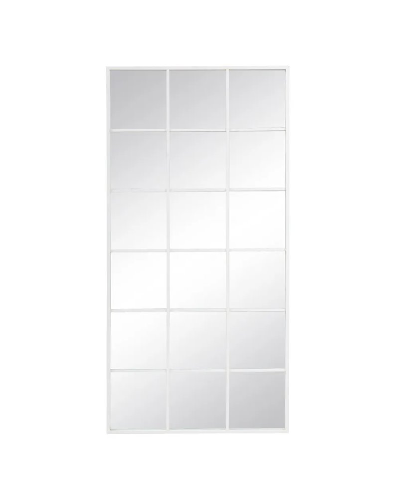 ESPEJO VENTANA BLANCO METAL-CRISTAL 90 X 3 X 180 CM R-605277