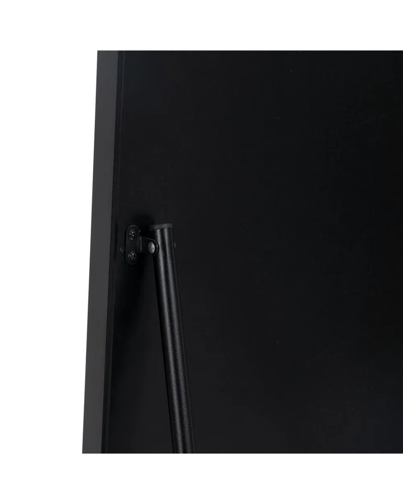 ESPEJO VESTIDOR NEGRO ALUMINIO-CRISTAL 56 X 3 X 165 CM R-608827