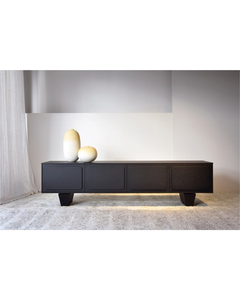 MUEBLE TV RIO ROBLE TENIDO NEGRO REF. 34H2314N MUEBLE TV RIO ROBLE TENIDO NEGRO REF. 34H2314N