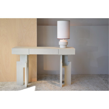 CONSOLA EN ROBLE TONO BLANCO ROTO MATE REF. 34H2071WW