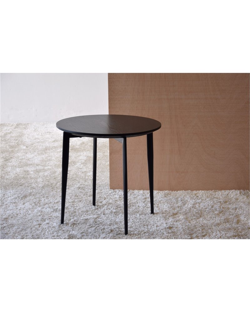 MESA AUXREDONDA FRESNO METAL NEGRO MATE REF. 34AC808N MESA AUXREDONDA FRESNO METAL NEGRO MATE REF. 34AC808N