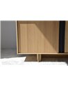 MUEBLE TV ROBLE NATURALMETAL NEGRO MATE REF. 34H301R