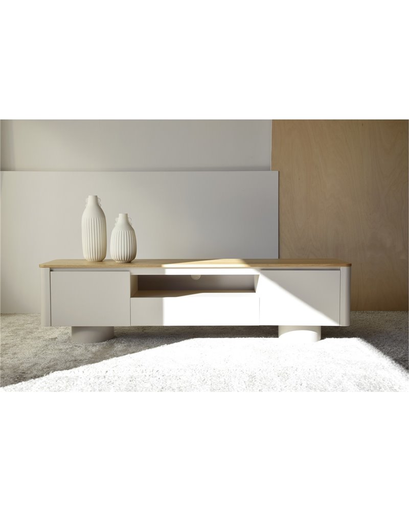 MUEBLE TV COLCILINDRO ARENA Y ROBLE REF. 34H22350A MUEBLE TV COLCILINDRO ARENA Y ROBLE REF. 34H22350A