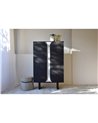 ARMARIO CURVA ROBLE NEGRO Y ARENA MATE REF. 34H2318AN