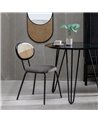 SILLA GRIS TEJIDO-METAL SALÓN 48 X 54 X 80 CM REF.605385
