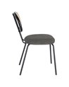 SILLA GRIS TEJIDO-METAL SALÓN 48 X 54 X 80 CM REF.605385