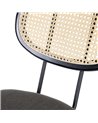SILLA GRIS TEJIDO-METAL SALÓN 48 X 54 X 80 CM REF.605385