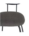SILLA GRIS TEJIDO-METAL SALÓN 48 X 54 X 80 CM REF.605385