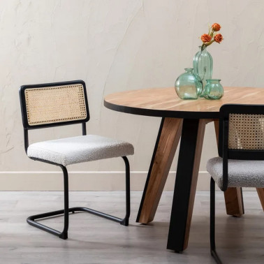 CHAISE LONGUE EN BOIS BEIGE...