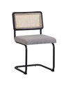 SILLA GRIS MADERA / METAL SALÓN 50 X 54 X 84 CM REF.607032