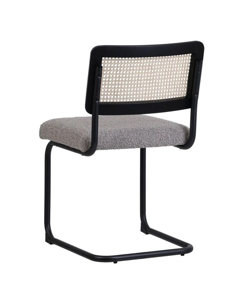 SILLA GRIS MADERA / METAL SALÓN 50 X 54 X 84 CM REF.607032