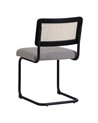 SILLA GRIS MADERA / METAL SALÓN 50 X 54 X 84 CM REF.607032