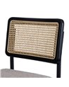 SILLA GRIS MADERA / METAL SALÓN 50 X 54 X 84 CM REF.607032