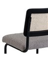 SILLA GRIS MADERA / METAL SALÓN 50 X 54 X 84 CM REF.607032