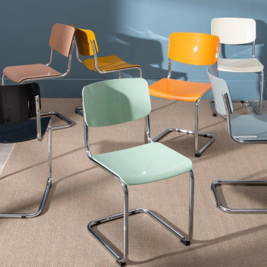GRAY METAL/ABS LOUNGE CHAIR...
