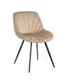 SILLA TERCIOPELO TAUPE SALÓN 51 X 55 X 82 CM REF.605511