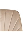 SILLA TERCIOPELO TAUPE SALÓN 51 X 55 X 82 CM REF.605511