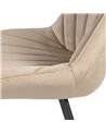 SILLA TERCIOPELO TAUPE SALÓN 51 X 55 X 82 CM REF.605511